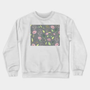 festive watercolor flowers 2 Crewneck Sweatshirt